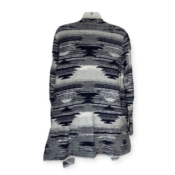 LUCKY BRAND Aztec Drape Front Cardigan Sweater M NWT - Picture 3 of 8